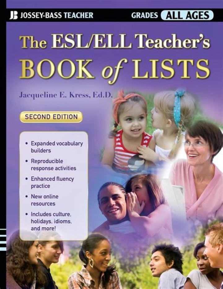 ESL ELL Teacher's Book of Lists PDF – Essential Teaching Resources