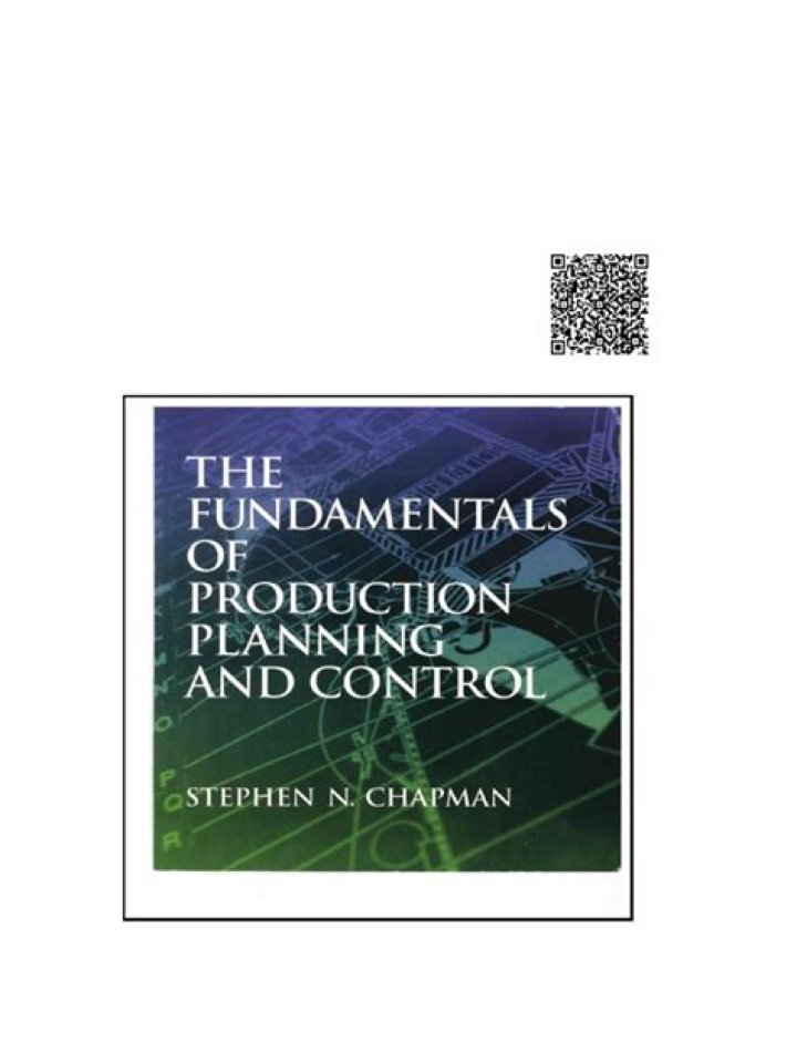 The Fundamentals of Production Planning and Control: A Comprehensive PDF Guide