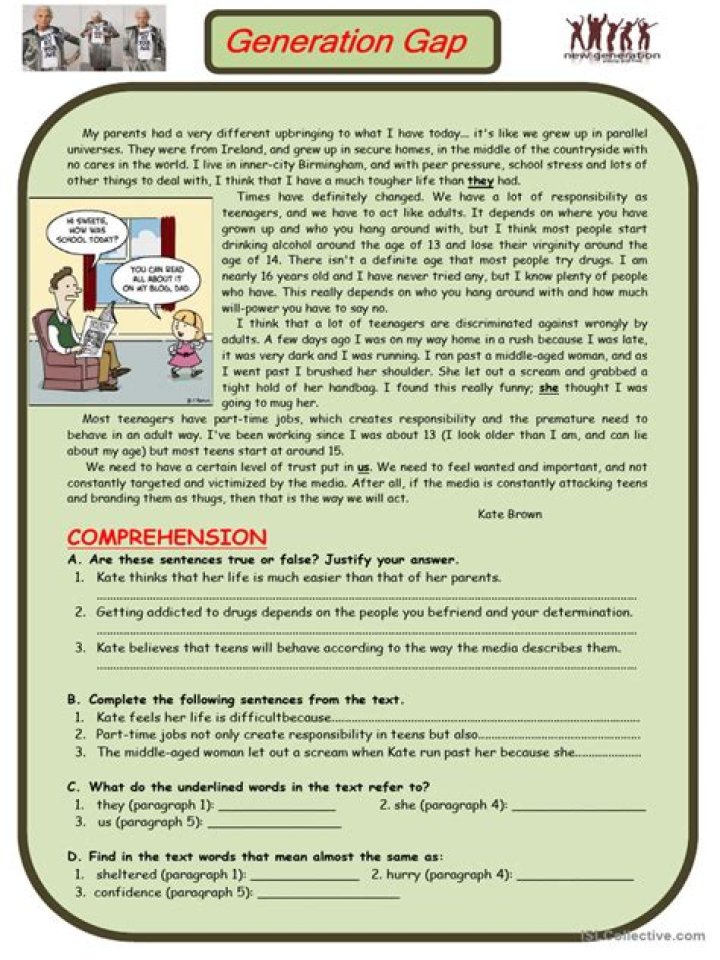 The Generation Gap: Essential Questions & Answers PDF
