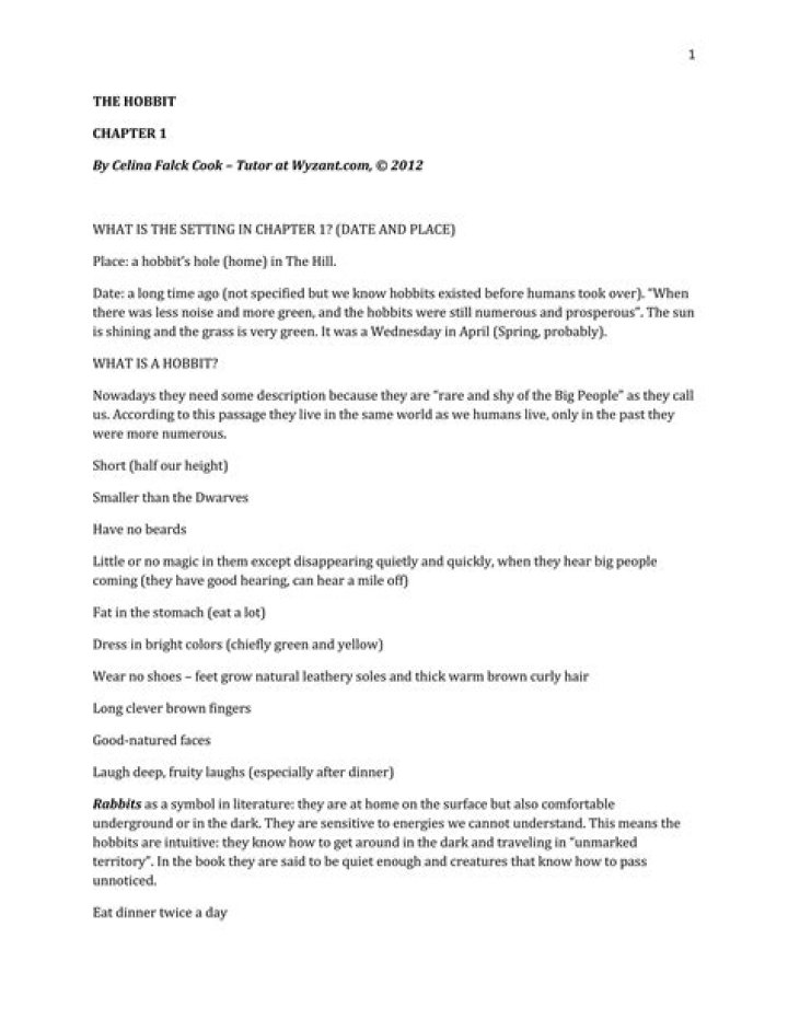 The Hobbit Questions and Answers PDF: Expert Answers to Your Top Queries