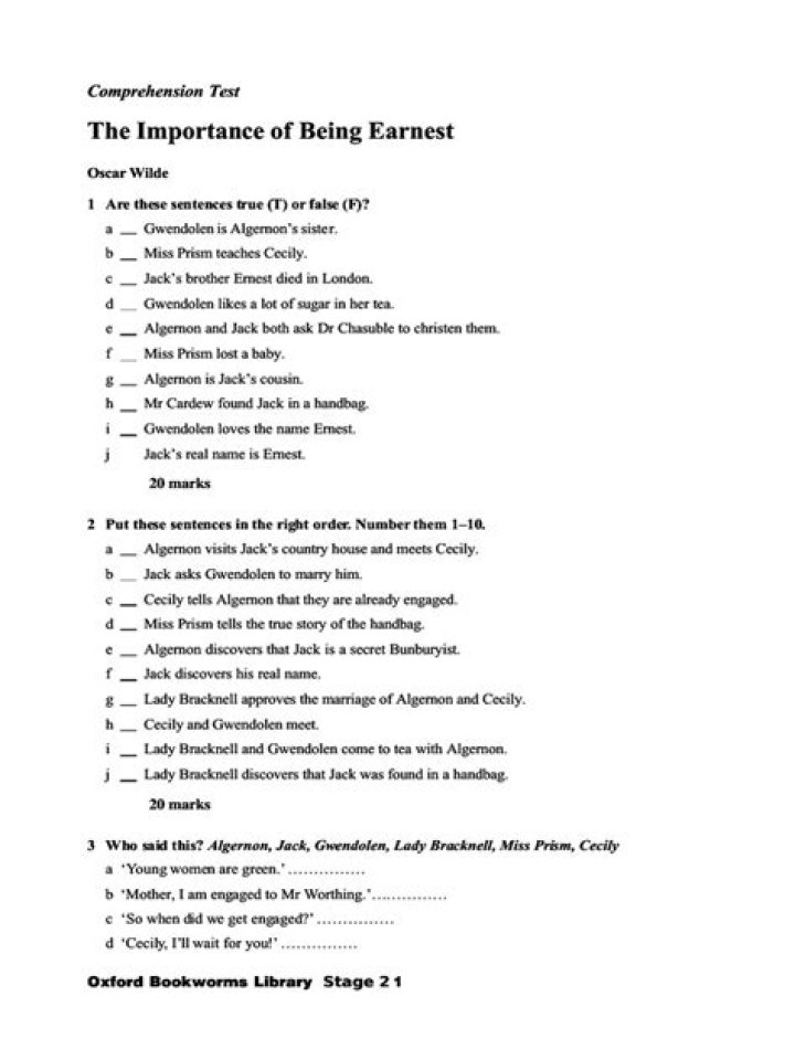 The Importance of Being Earnest: A Critical PDF Analysis