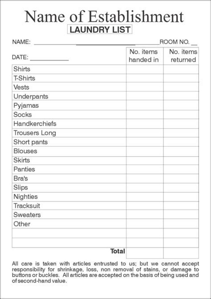 The Laundry List PDF: Simplify Your Chores with One Downloadable PDF