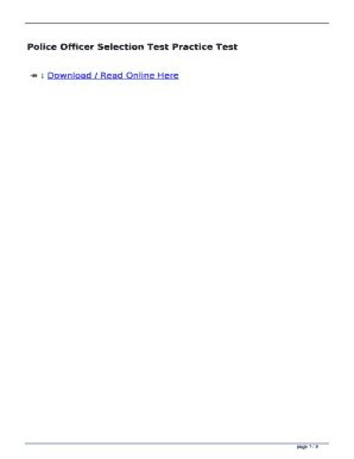 National Police Officer Selection Test PDF Guide: Prep & Practice