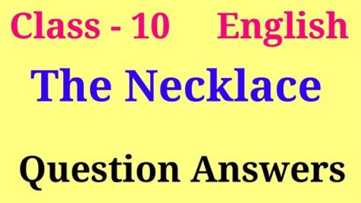 The Necklace: Questions & Answers PDF for Class 7 Students