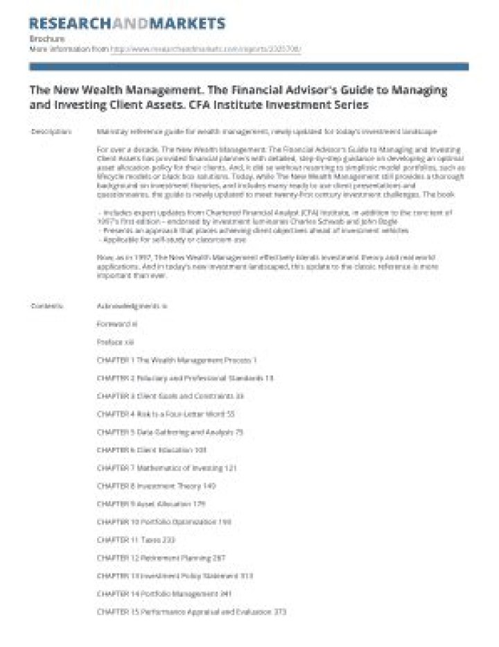 The New Wealth Management PDF: Master Modern Financial Strategies Today