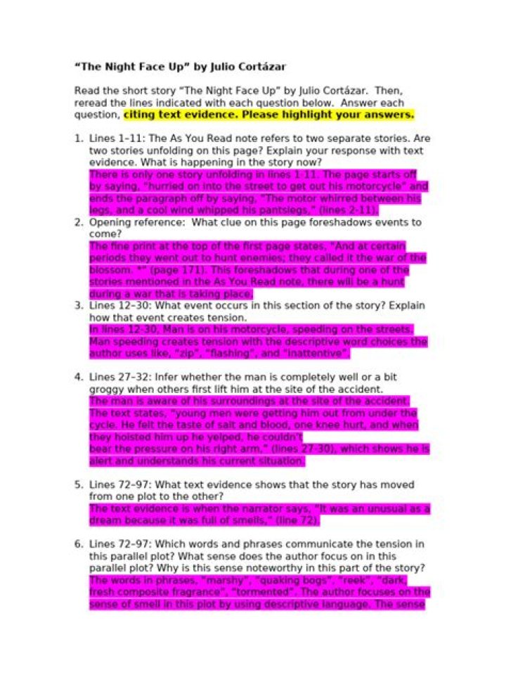 The Night Face Up: Deep Questions PDF – Explore Hidden Truths