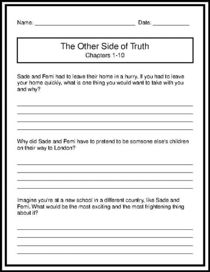 The Other Side of Truth: Deep Questions & Answers in PDF