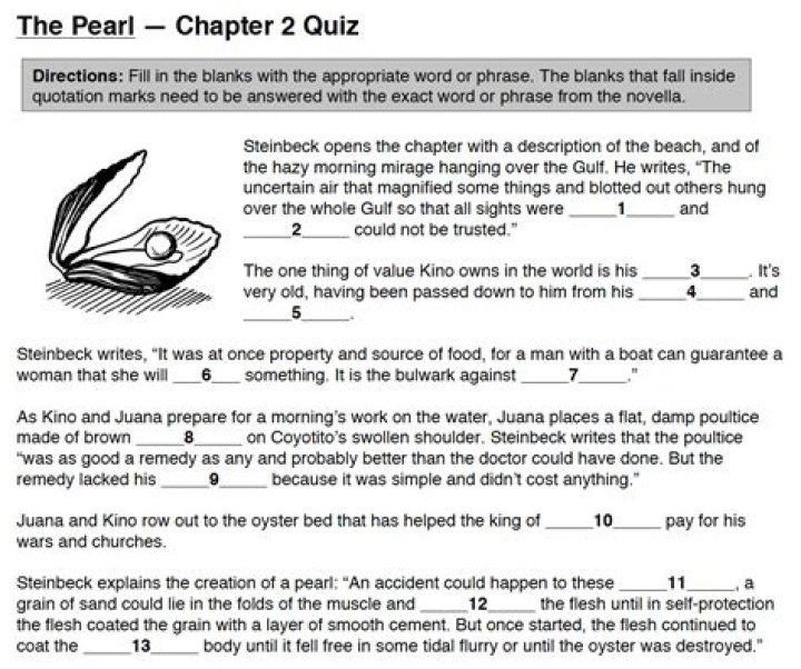 The Pearl Chapter 2: Questions & Answers PDF Guide