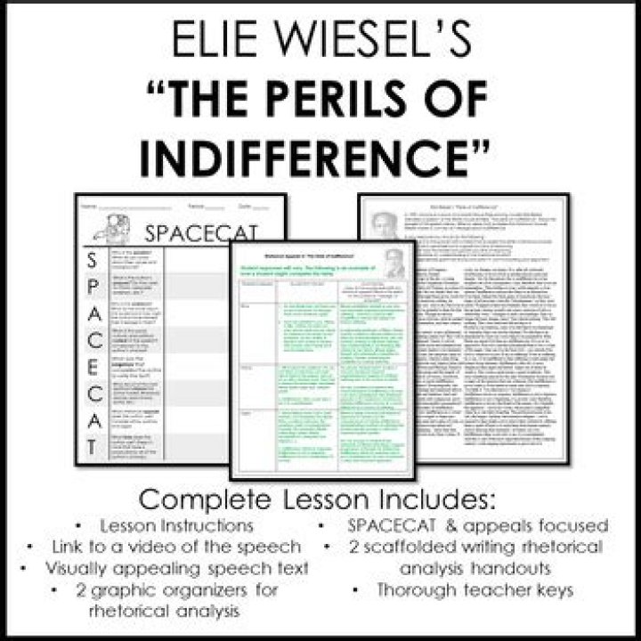 Understanding The Perils of Indifference: Speech PDF Answer Key