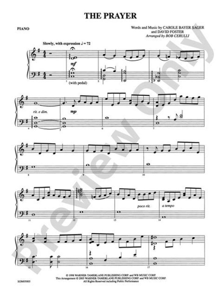 Free Prayer Piano Sheet PDF – Download Now for Worship