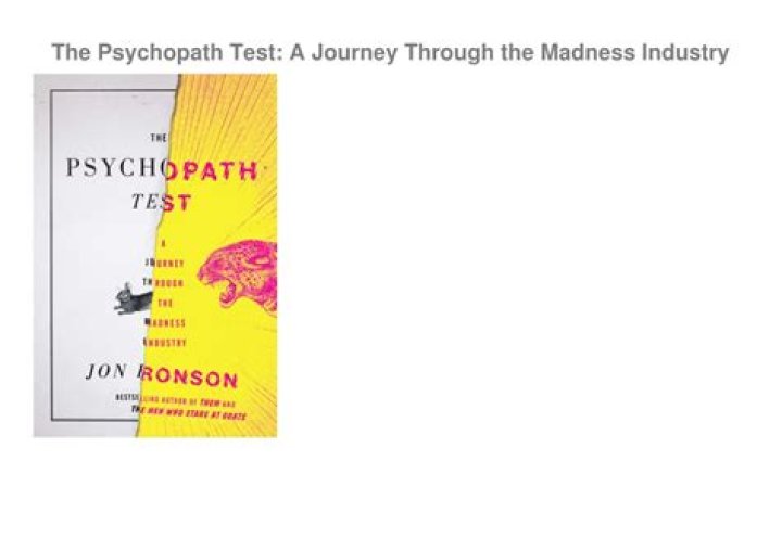The Psychopath Test: A Journey Through the Madness Industry – PDF Analysis