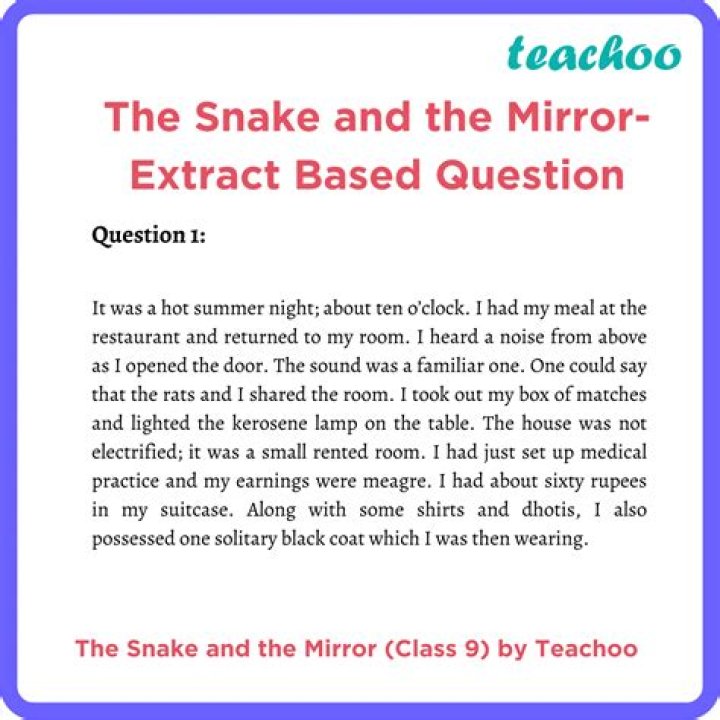 The Snake and the Mirror: Questions & Answers PDF