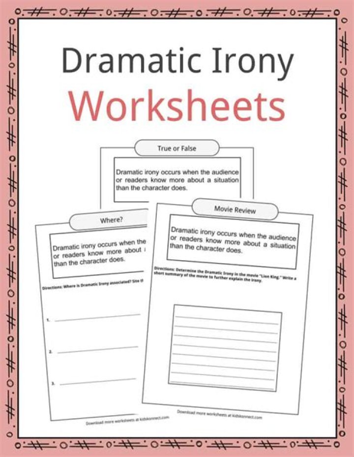 The Story of an Hour Irony Worksheet PDF: Analysis & Discussion Guide