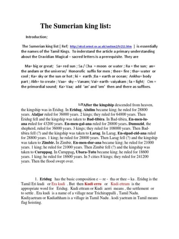 The Sumerian King List PDF: Complete Ancient Text & Historical Insights