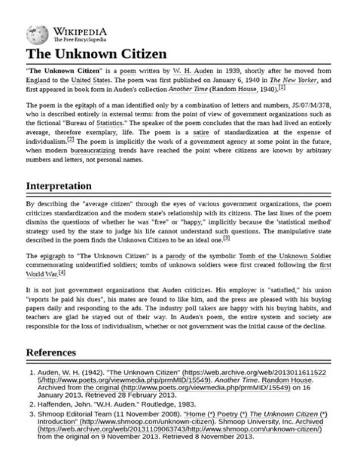 Unknown Citizen Questions and Answers PDF: Everything You Need to Know