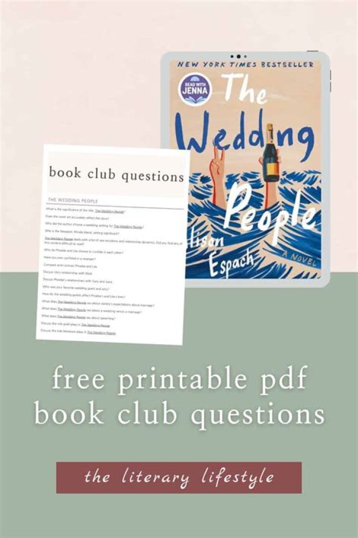 The Wedding People Book Club Questions PDF: Discussion Guide & PDF