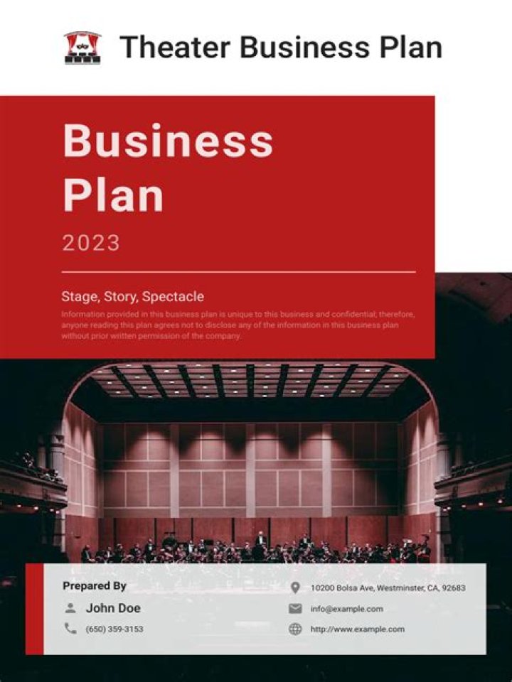Theatre Business Plan PDF: Build Your Stage Success