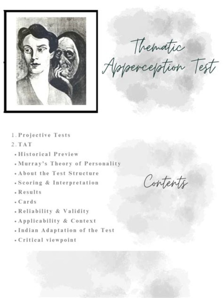Thematic Appperception Test PDF: Understand Human Personality Insights
