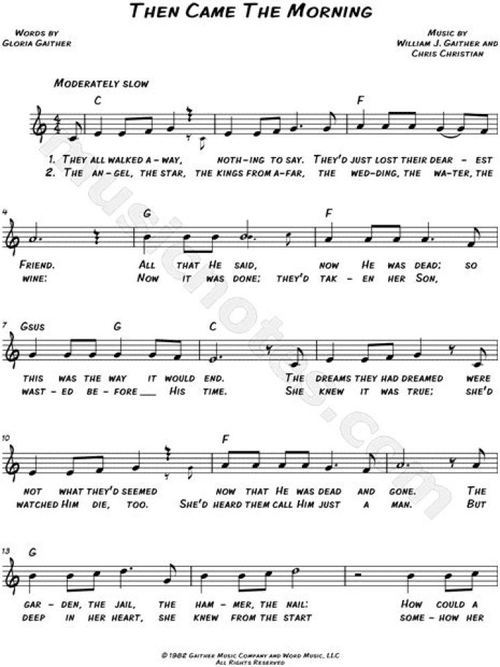 Free Morning Sheet Music PDF – Instant Download