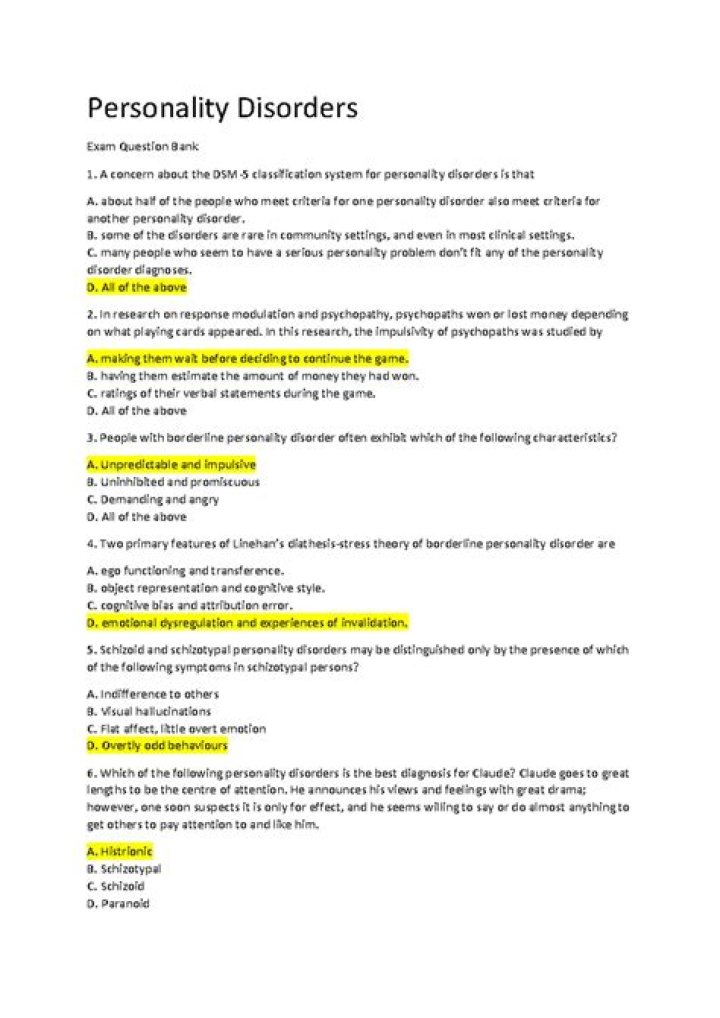 Theories of Personality Multiple Choice Questions with Answers PDF