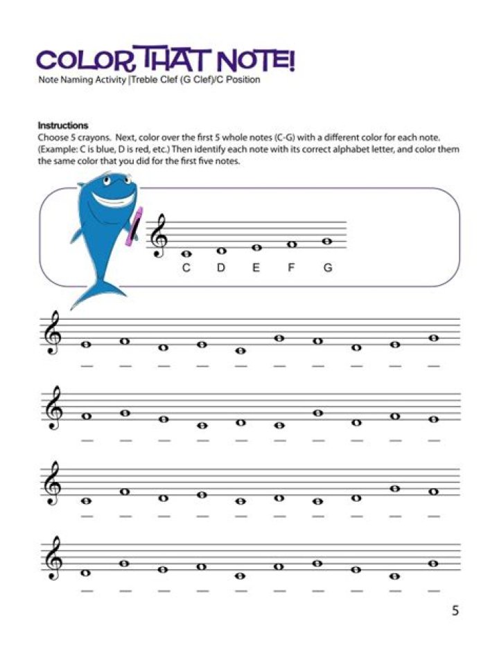 Theory Worksheets for Beginning Bands PDF – Free Printable