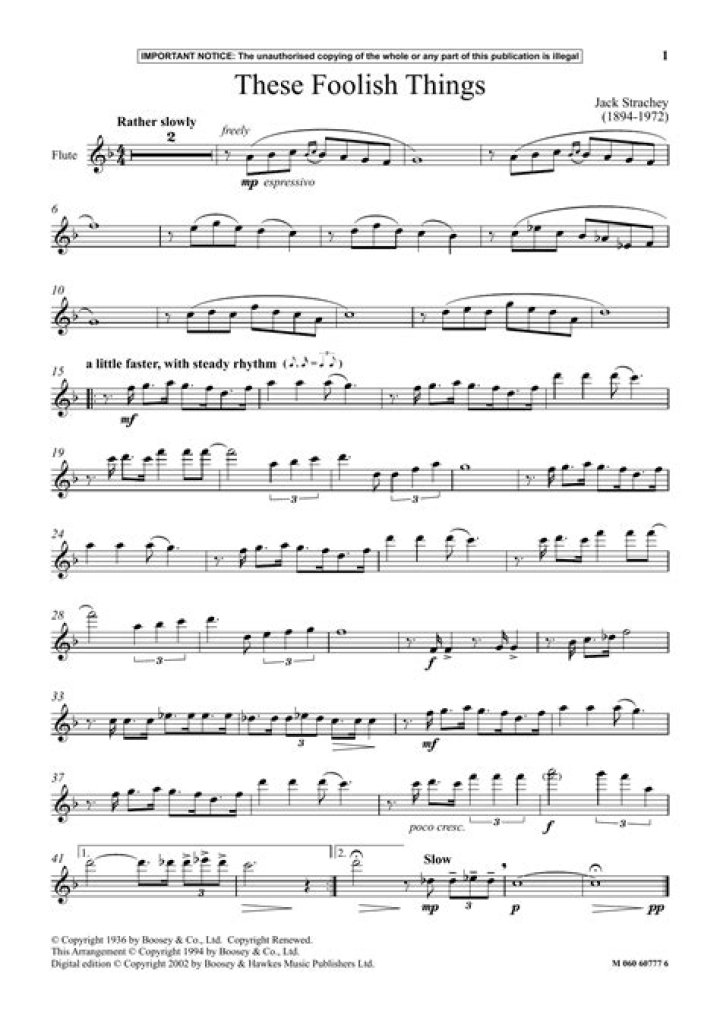 These Foolish Things Lead Sheet PDF – Essential Guide
