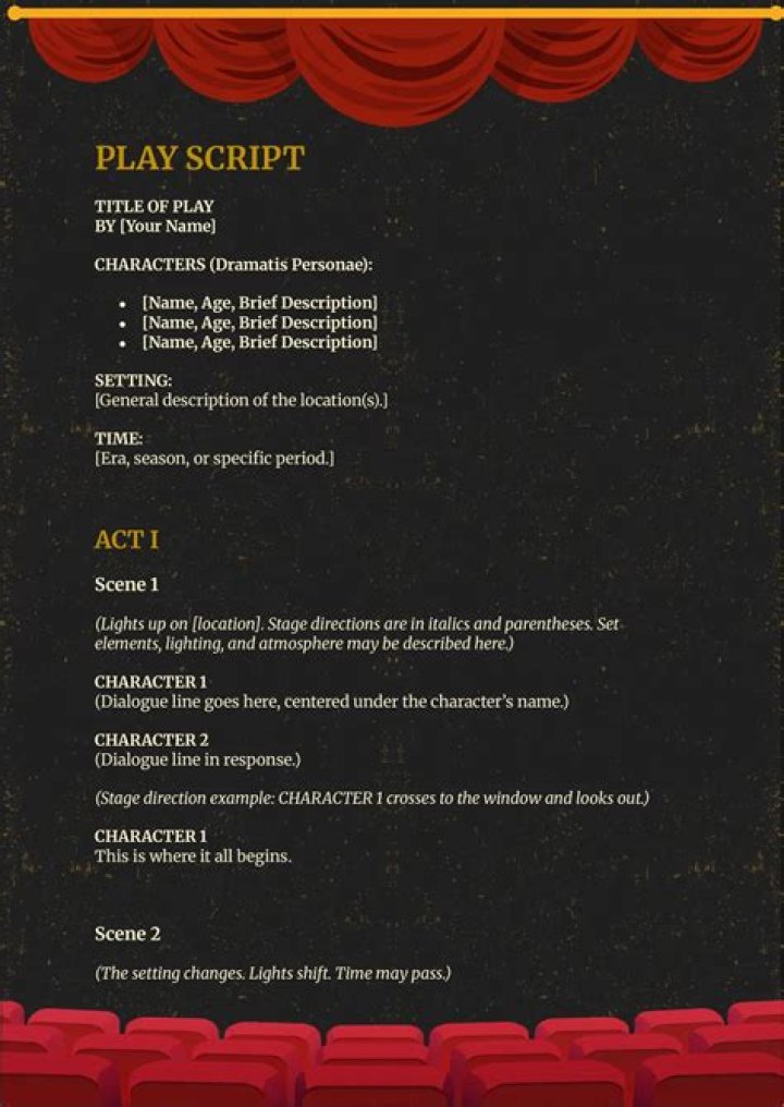 Test Play Script PDF for Rehearsal Use