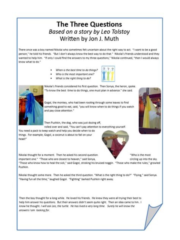 3 Questions Short Story PDF: Engaging Tales for Quick Readers
