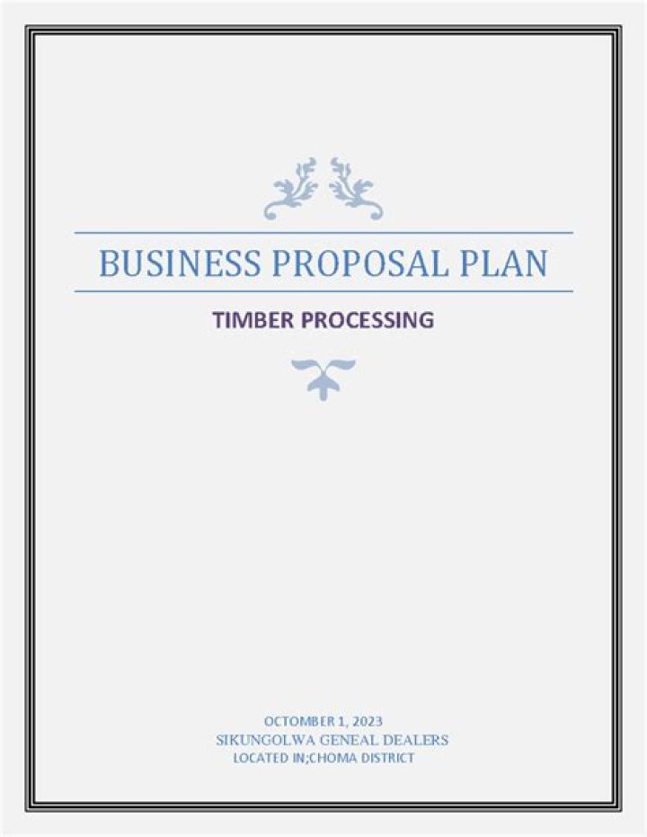 Complete Timber Business Plan PDF: Start Your Sustainable Forestry Venture