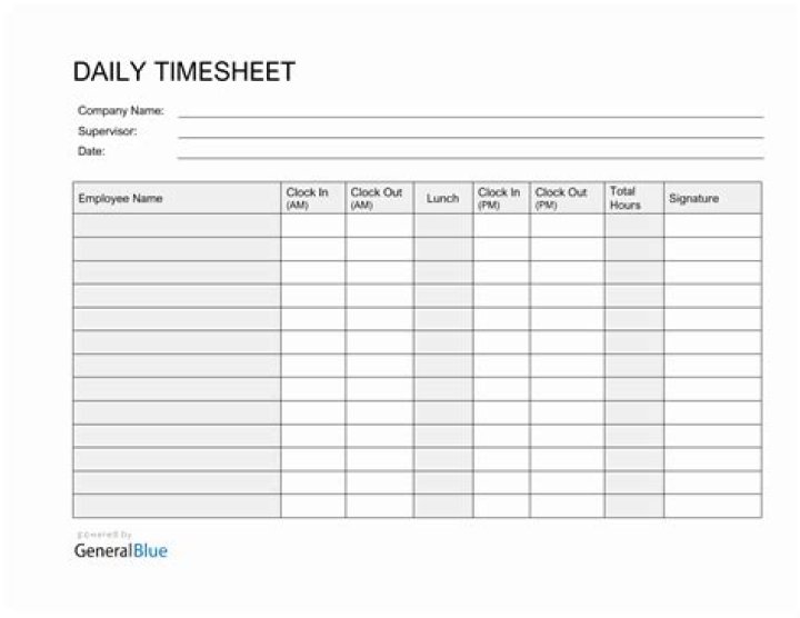 Download Free Time-In-Time Out Sheet PDF