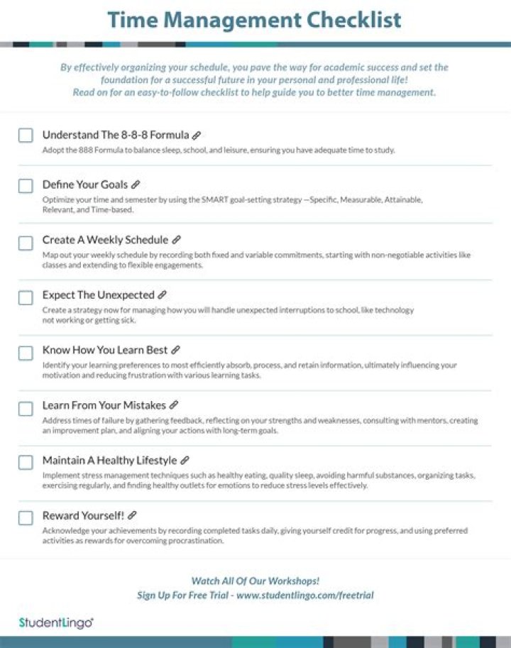 Time Management Checklist PDF: Boost Productivity with Easy Templates