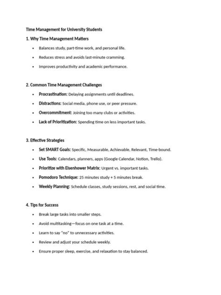 Master Time Management for University Students: Free PDF Guide