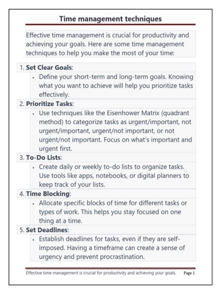 Master Time Management Techniques PDF: Boost Productivity Today