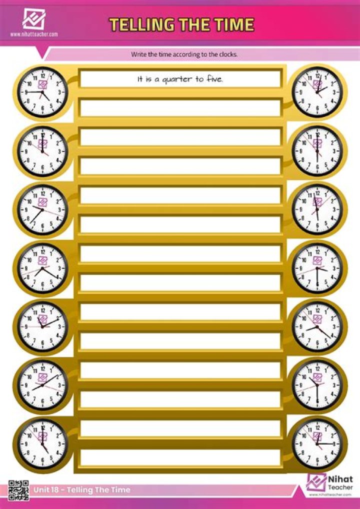 Download Free Time Worksheet PDF for Perfect Time Management