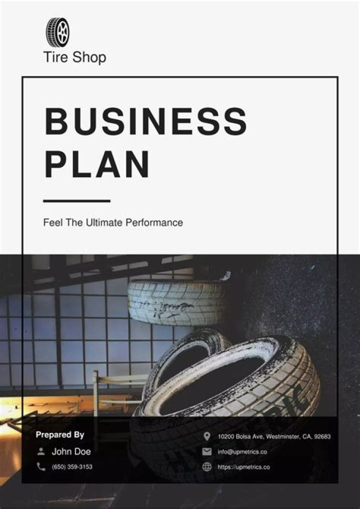 Complete Tire Shop Business Plan PDF for Success