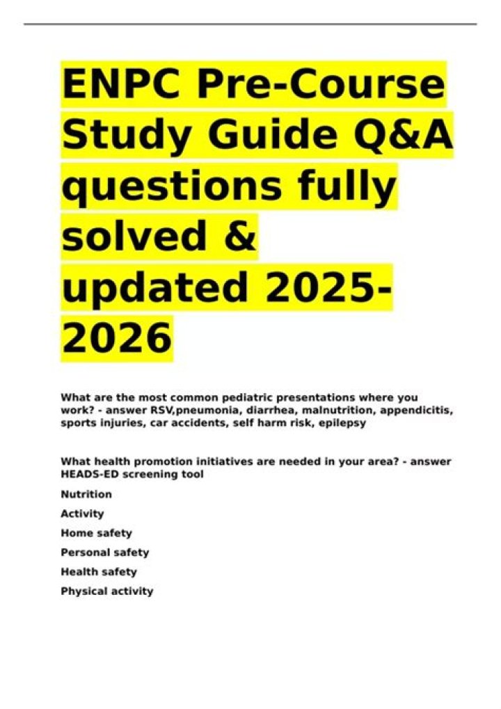 Free TNCC Pre Course Study Guide Answers PDF – Download Now