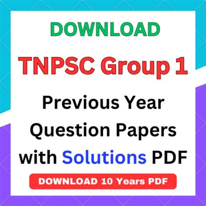 TNPSC Group 1 Previous Year Question Papers with Answers PDF