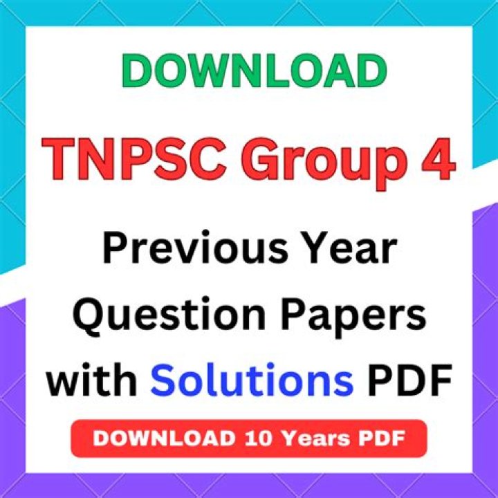 tnpsc group 4 2024 Question Paper PDF Download in Tamil
