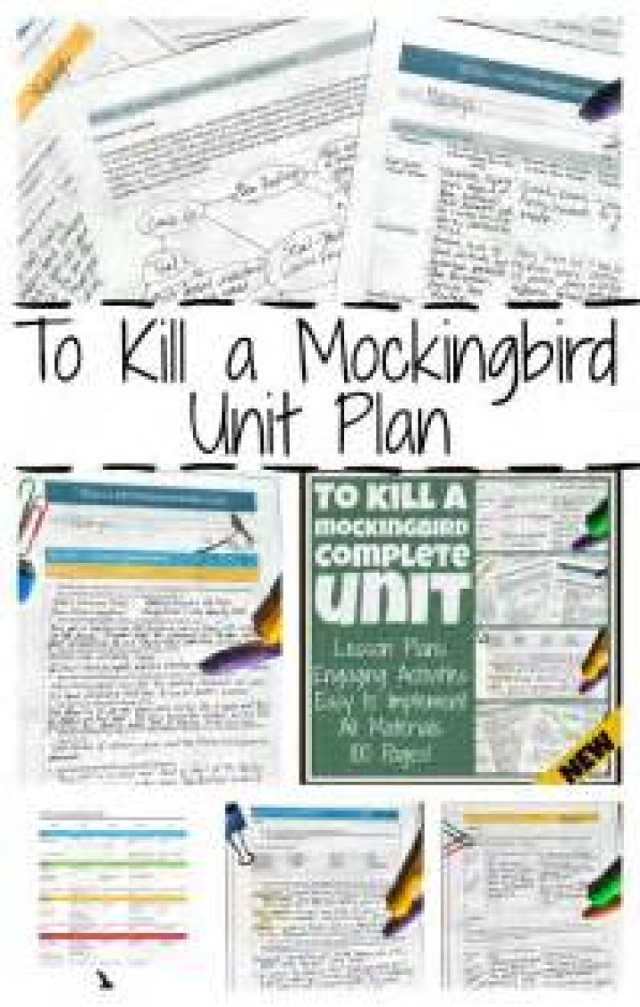 To Kill a Mockingbird Unit Plan PDF: Complete Teaching Guide & Lesson Activities