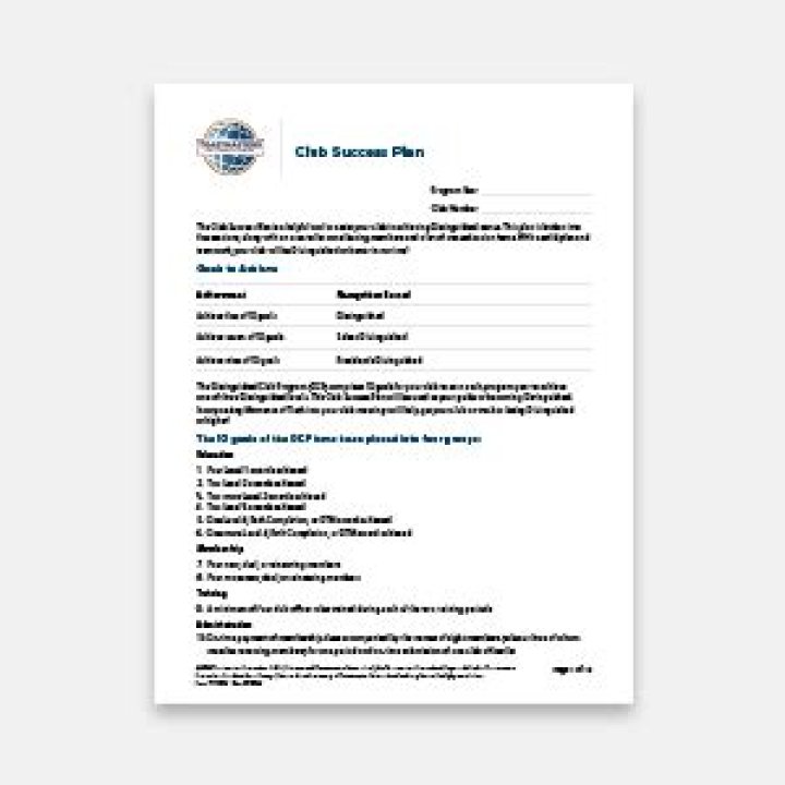 Toastmasters Club Success Plan PDF: Achieve Confidence & Leadership