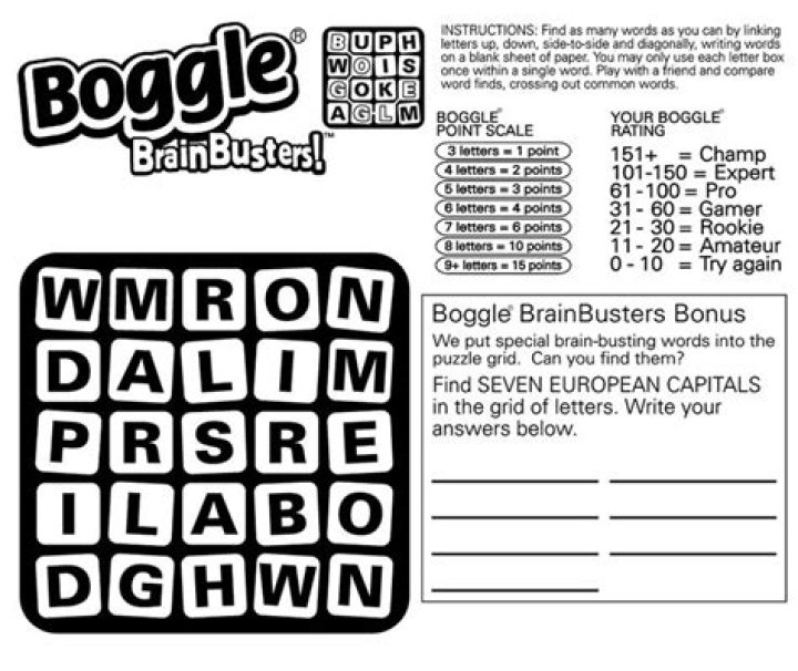 Today’s Boggle Brain Busters Answers PDF: Mind-Blowing Puzzles & Answers