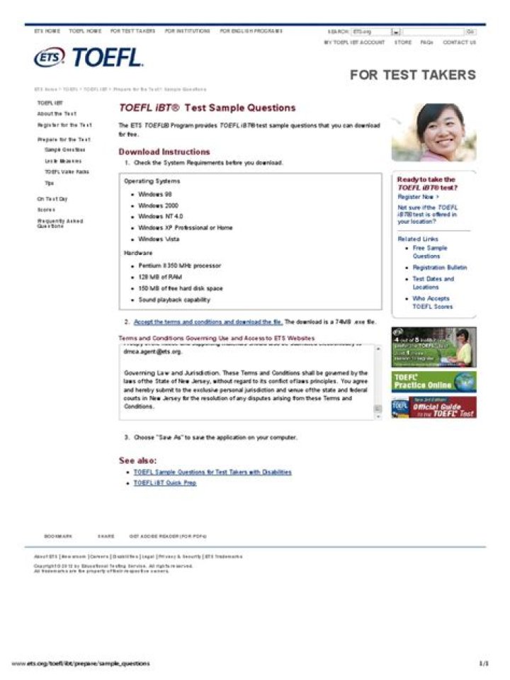 TOEFL iBT Sample Questions PDF – Practice & Prepare Effectively