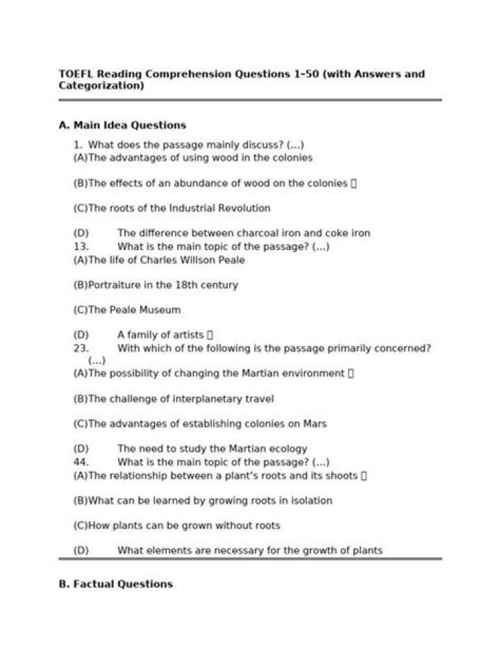 Free Toefl Questions PDF: Practice & Prepare Effectively