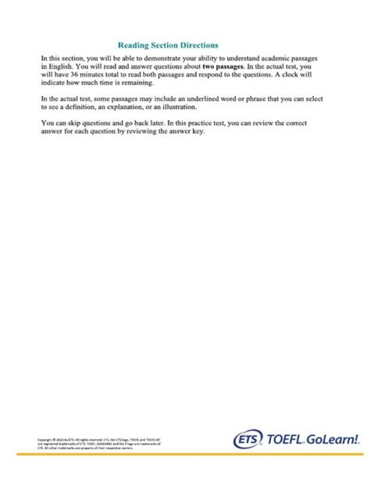 TOEFL Reading Mock Test PDF: Practice & Prepare Effectively