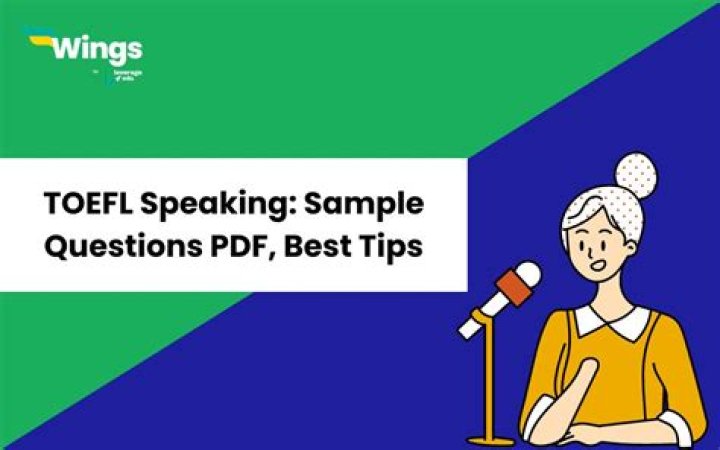 TOEFL Speaking Sample Questions PDF – Practice with Real Examples