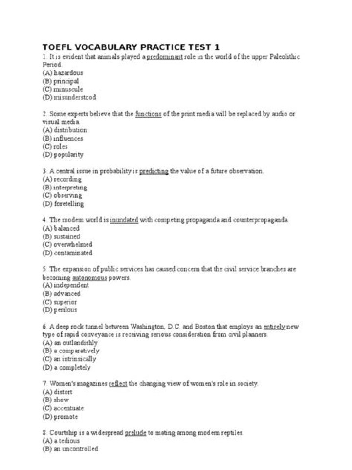 Toefl Test Practice PDF: Master Reading & Listening Skills