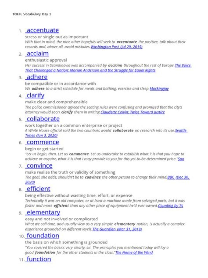 Free Toefl Vocabulary Test PDF: Boost Your Score Instantly