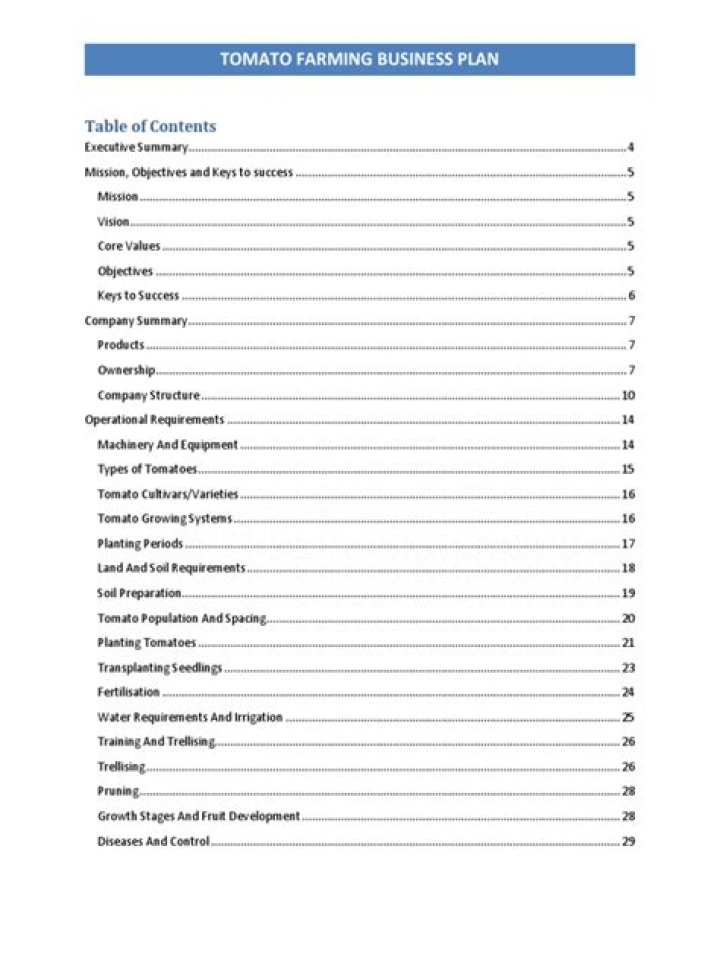 Tomato Business Plan PDF: Start Your Profitable Tomato Farm Today