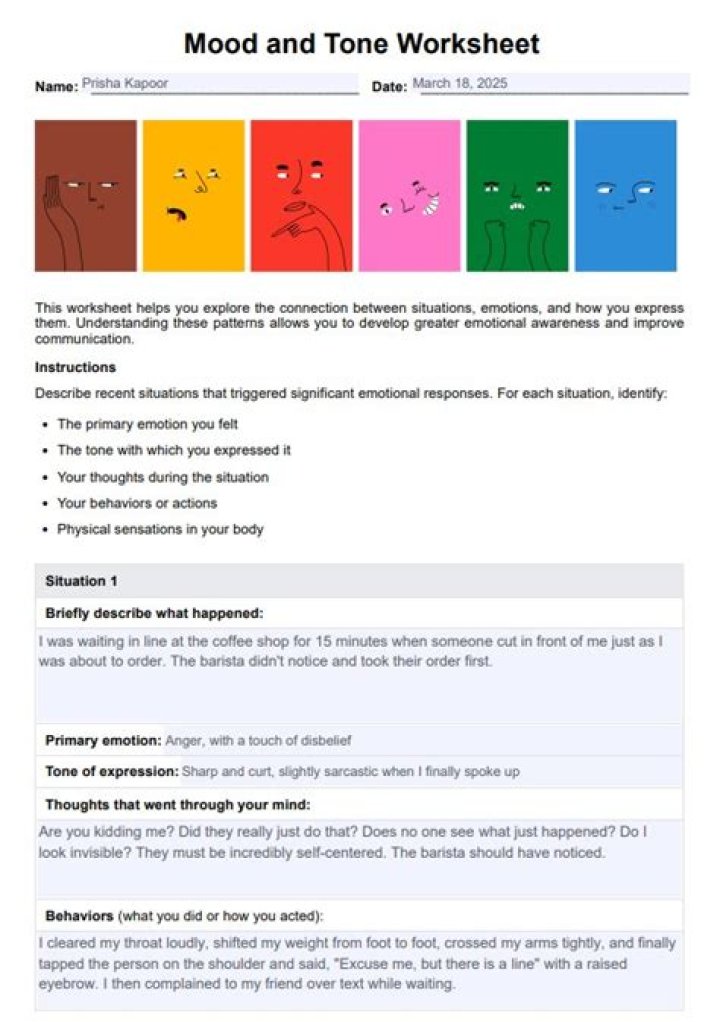 Tone and Mood Worksheet with Answers PDF – Instant Download