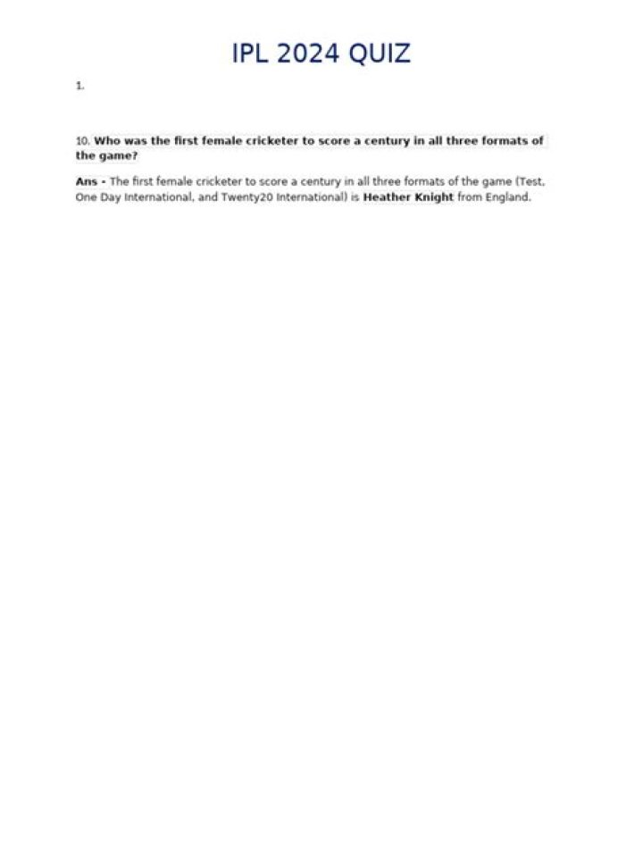Top 100 Cricket Quiz Questions PDF for Perfect Practice